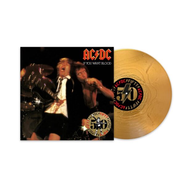 AC/DC – IF YOU WANT BLOOD YOU’VE GOT IT gold coloured vinyl LP2