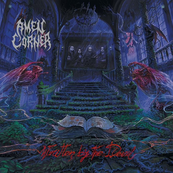 AMEN CORNER – WRITTEN BY THE DEVIL purple black splatter vinyl LP