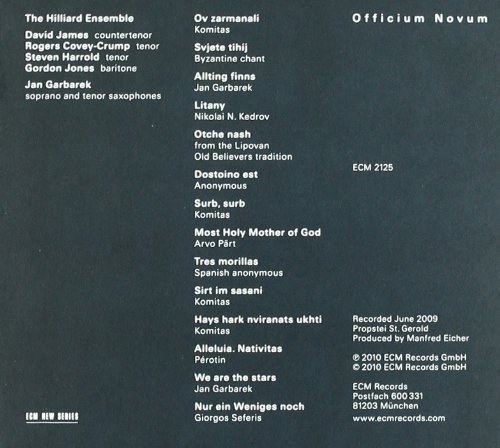 GARBAREK JAN – OFFICIUM NOVUM CD
