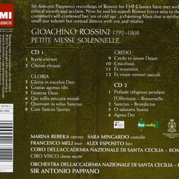 ROSSINI/PAPPANO – PETITE MESSE SOLENNELLE CD2