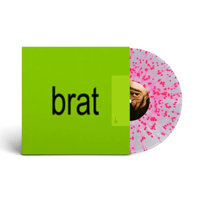 CHARLI XCX – BRAT clear pink splatter vinyl LP