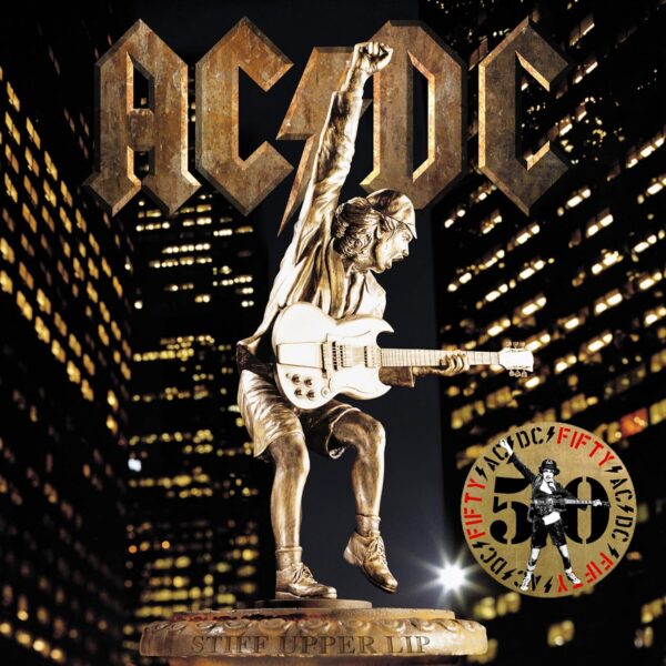 AC/DC – STIFF UPPER LIFT 50th anniversary gold vinyl LP