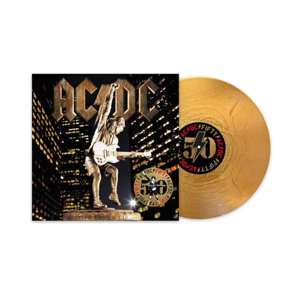 AC/DC – STIFF UPPER LIFT 50th anniversary gold vinyl LP