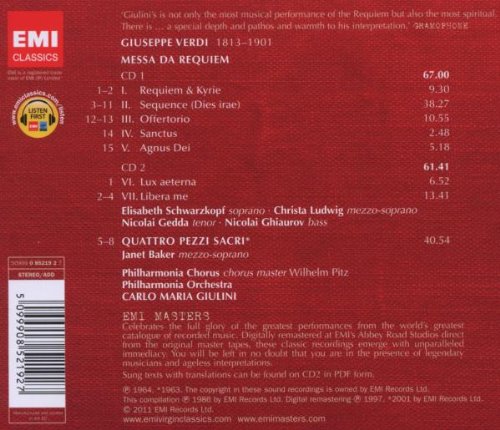 VERDI/GIULIANI – REQUIEM/QUATRO PEZZI SACRI CD2