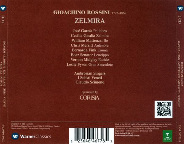 ROSSINI/SCIMONE – ZELMIRA CD2