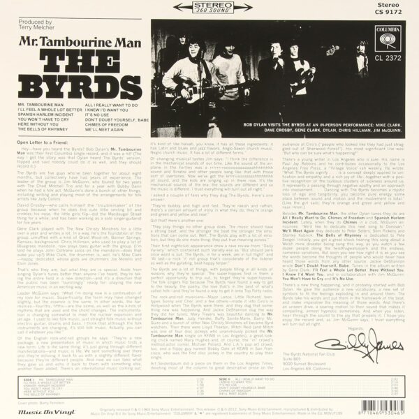 BYRDS – MR.TAMBOURINE MAN LP