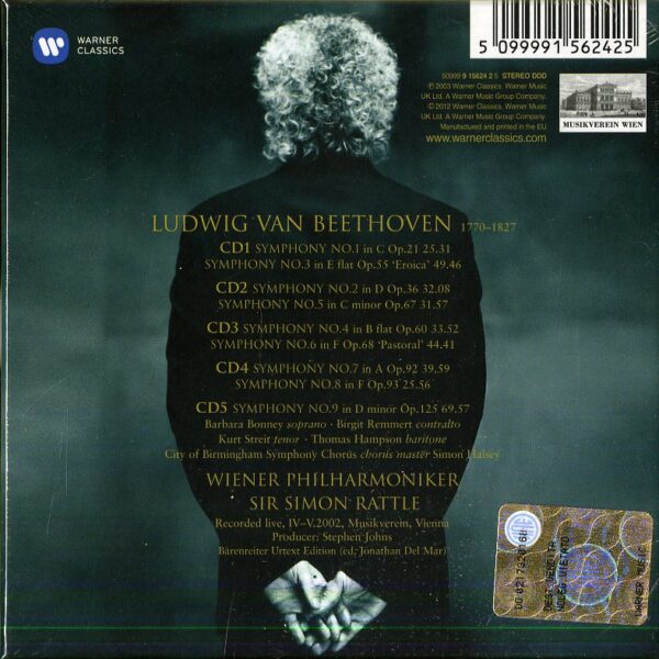 RATTLE SIR SIMON – BEETHOVEN – COMPLETE SYMPHONIES   CD5