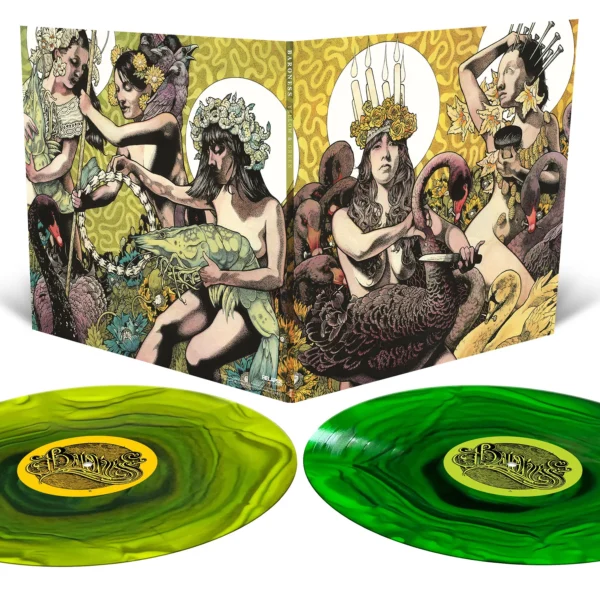 BARONESS – YELLOW & GREEN ripple edition vinyl LP2