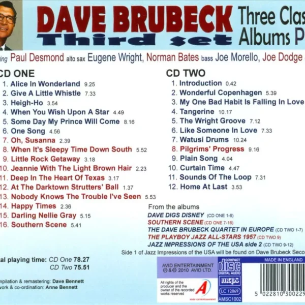 BRUBECK DAVE – FOUR CLASSIC ALBUMS CD2