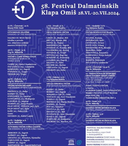 R.I. – 58. FESTIVAL DALMATINSKIH KLAPA OMIŠ CD