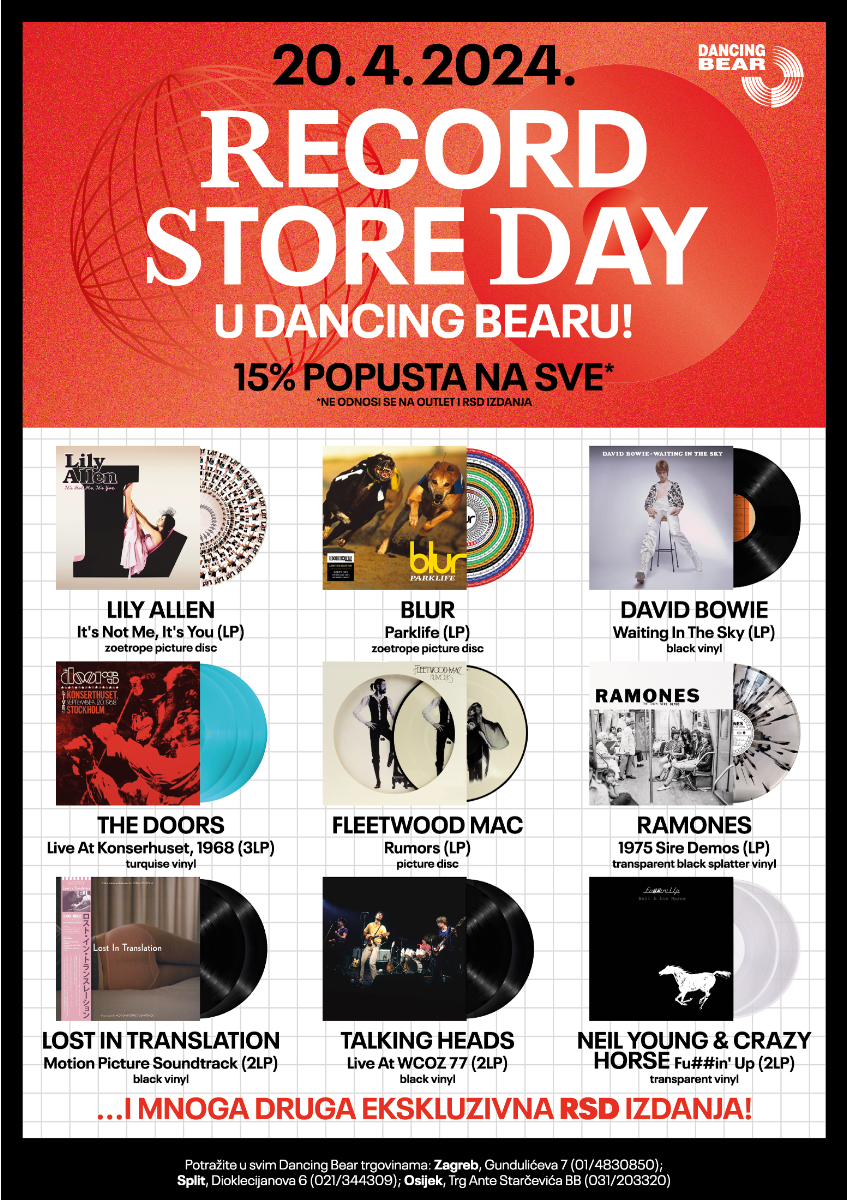 Pročitajte više o članku Record Store Day u Dancing Bearu!