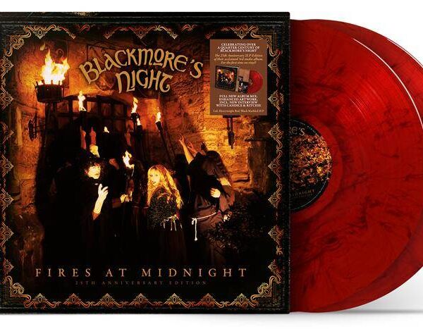 BLACKMORE’S NIGHT – FIRES AT MIDNIGHT 25th anniversary red/black marbled LP2