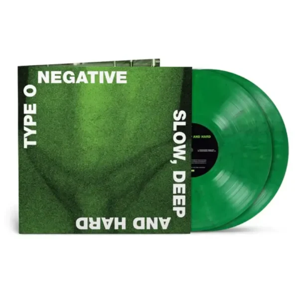 TYPE O NEGATIVE – SLOW DEEP AND HARD green/black marbled vinyl LP2