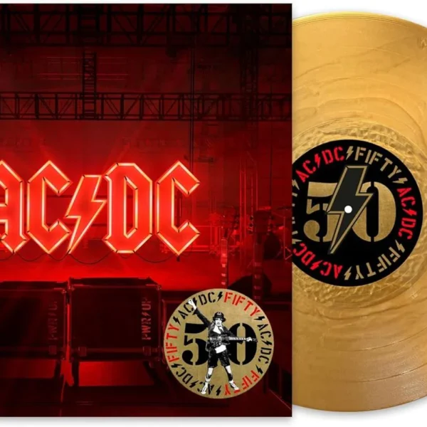 AC/DC – POWER UP 50th anniversary gold coloured vinyl LP