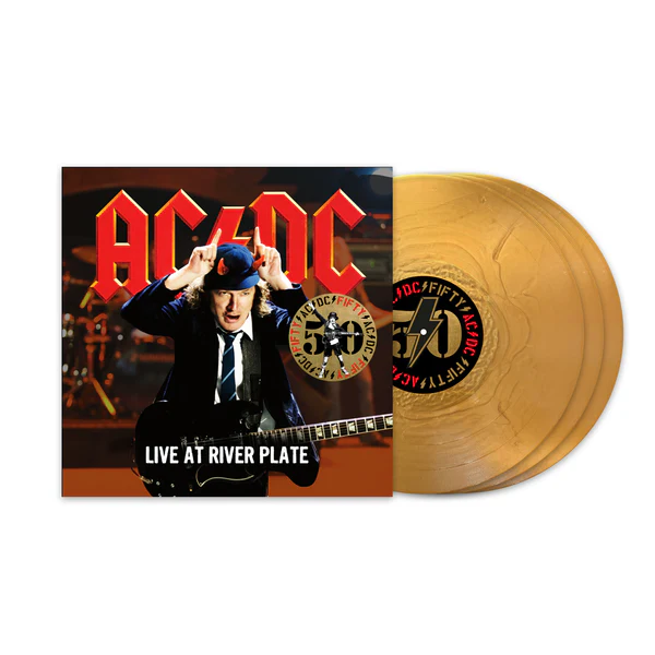 AC/DC – LIVE AT RIVER PLATE 50th anniversary gold coloured vinyl LP3