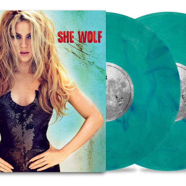 SHAKIRA – SHE WOLF sea glass swirl vinyl LP2