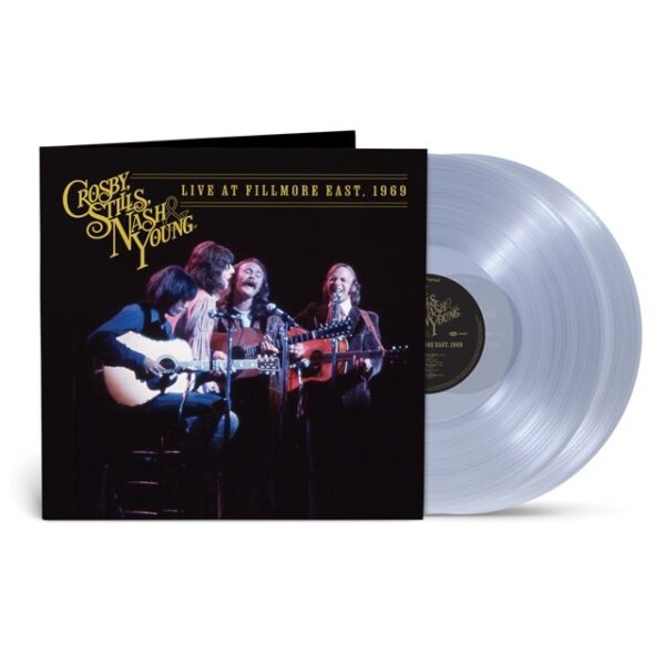 CROSBY STILLS NASH & YOUNG – LIVE AT FILMORE EAST 1969 clear vinyl LP2