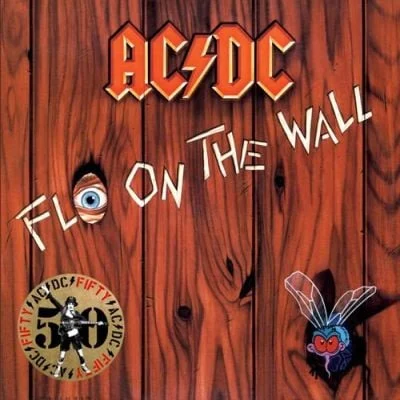 AC/DC –  FLY ON THE WALL 50th anniversary gold coloured vinyl LP