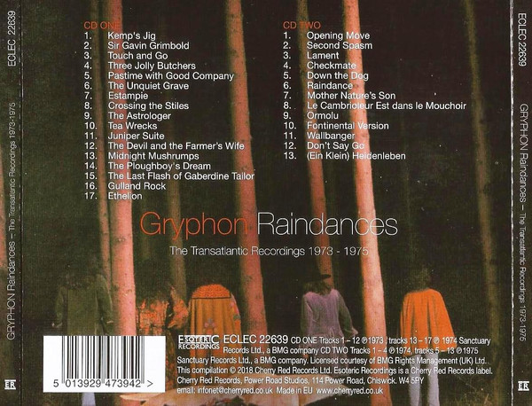 GRYPHON – RAINDANCES 1973-1975 CD2