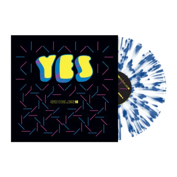 YES – YESSINGLES II blue+white splatter vinyl LP