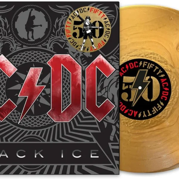 AC/DC – BLACK ICE 50th annyversary gold colored vinyl LP2