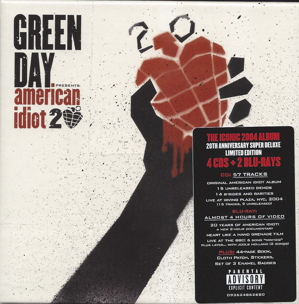 GREEN DAY – AMERICAN IDIOT 20th anniversary super deluxe ltd CD4+BRD2