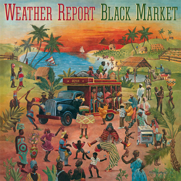 WEATHER REPORT – BLACK MARKET flaming coloured vinyl LP