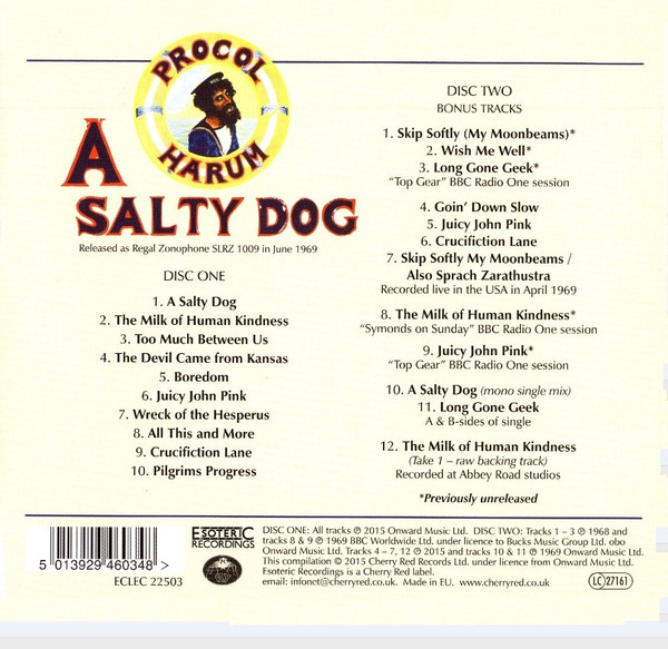 PROCOL HARUM – SALTY DOG LTD CD2