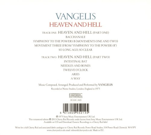 VANGELIS – HEAVEN AND HELL CD