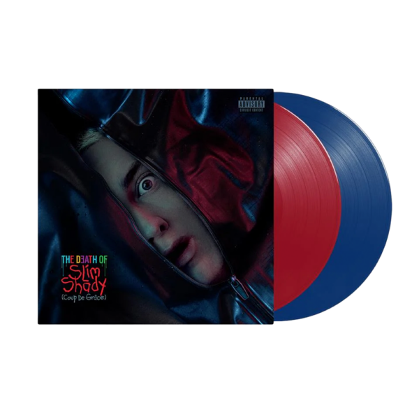 EMINEM – DEATH OF SLIM SHADY red & blue vinyl LP