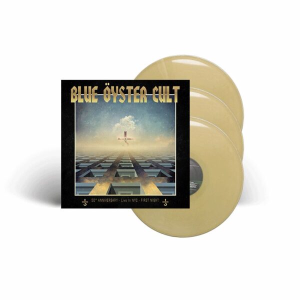 BLUE OYSTER CULT – 50 anniversary LIVE IN NYC FIRST NIGHT gold vinyl LP3