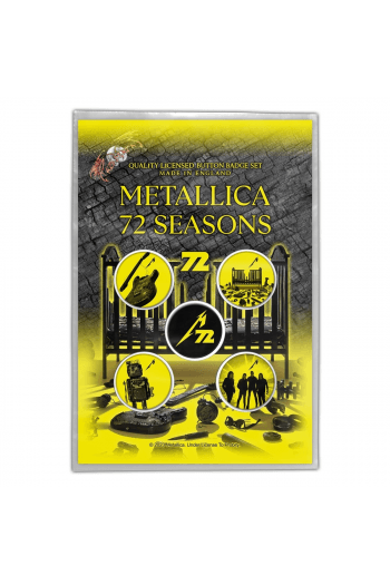 MERCH – METALLICA 72 SEASONS BEDŽEVI SET 5 KOM