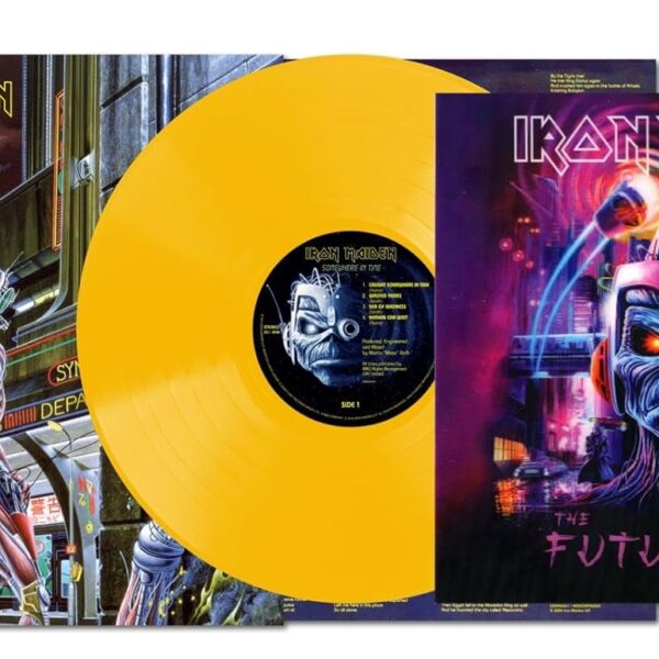 IRON MAIDEN – SOMEWHERE IN TIME LP (“LIMITED Yellow Vinyl and 3D Future Past Tour Print”)