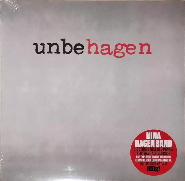 HAGEN NINA BAND – UNBEHAGEN RSD black friday 2024 rote vinyl LP