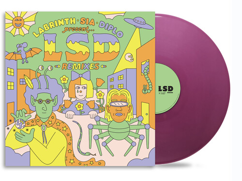 LABRINTH SIA DIPLO – LSD REMIXES ltd light clear purple vinyl LP