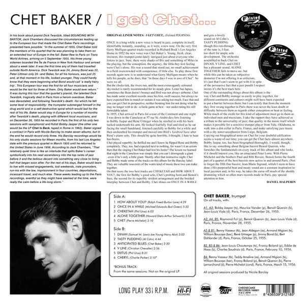 BAKET CHET – I GET CHET LP