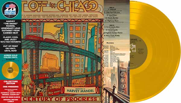 MANDEL HARVEY – GET OFF IN CHICAGO amber gold vinyl LP