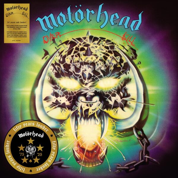 MOTORHEAD – OVERKILL (50th Anniv.Turquoise & Blue Splatter LP)