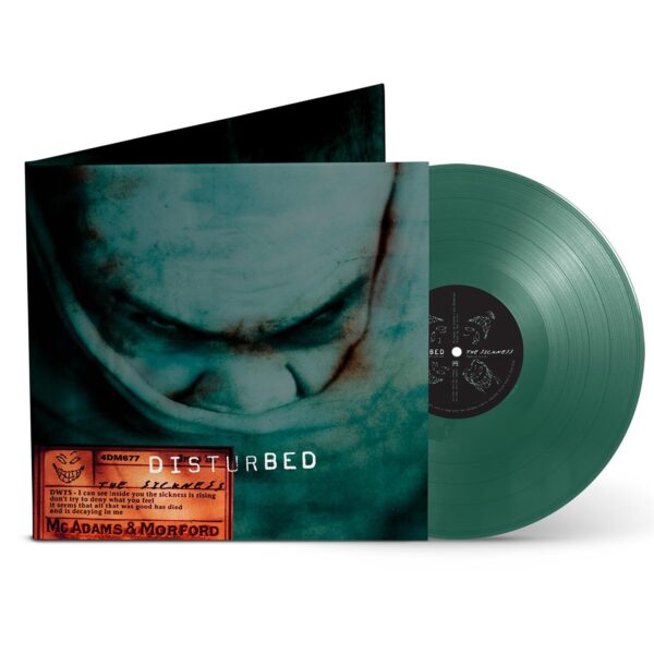 DISTURBED – SICKNESS  25 anniversary ltd green vinyl LP