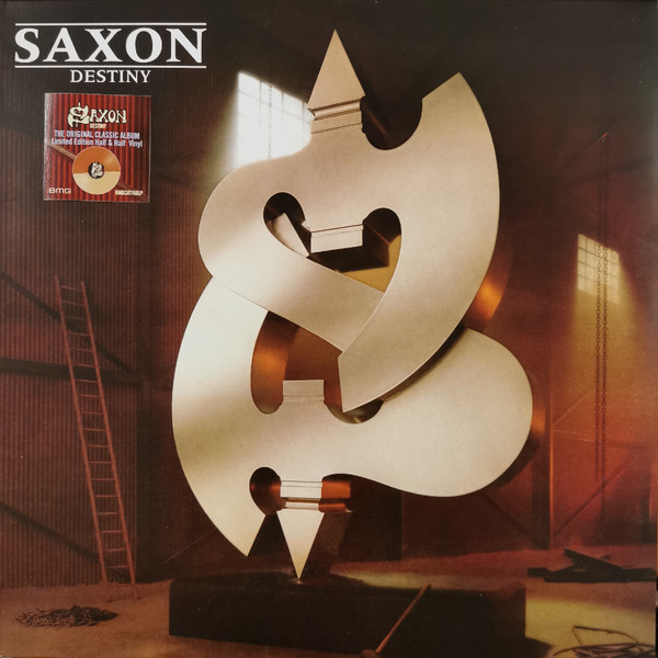 SAXON – DESTINY Gold/Brown Split LP