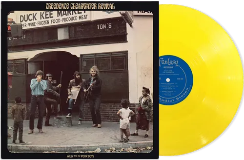 CREEDENCE CLEARWATER REVIVAL – WILLY AND THE POOR BOYS opaque yellow vinyl LP