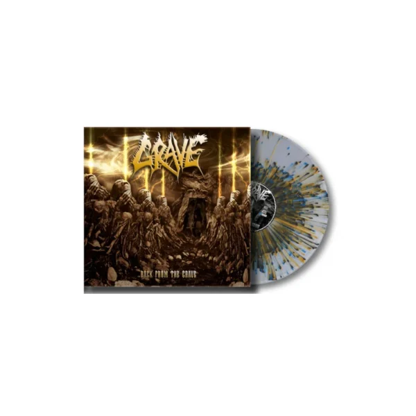 GRAVE – BACK FROM THE GRAVE ltd clear splatter LP