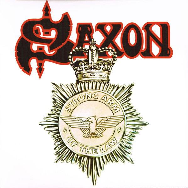 SAXON – STRONG ARM OF THE LAW splatter vinyl LP