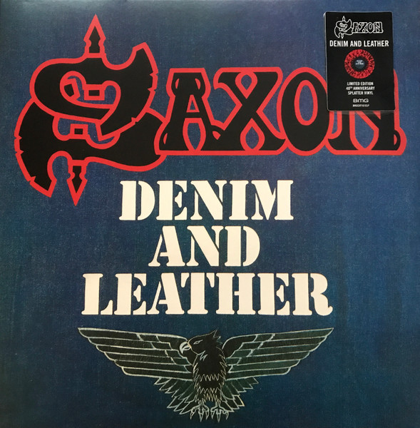 SAXON – DENIM AND LEATHER ltd splatter vinyl  LP