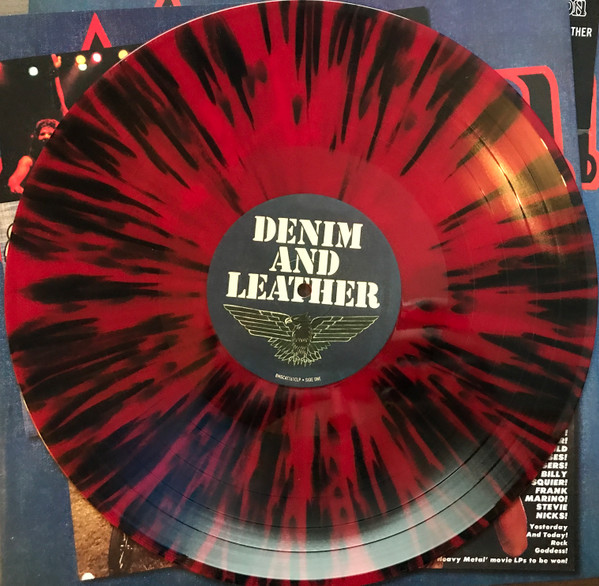 SAXON – DENIM AND LEATHER ltd splatter vinyl  LP