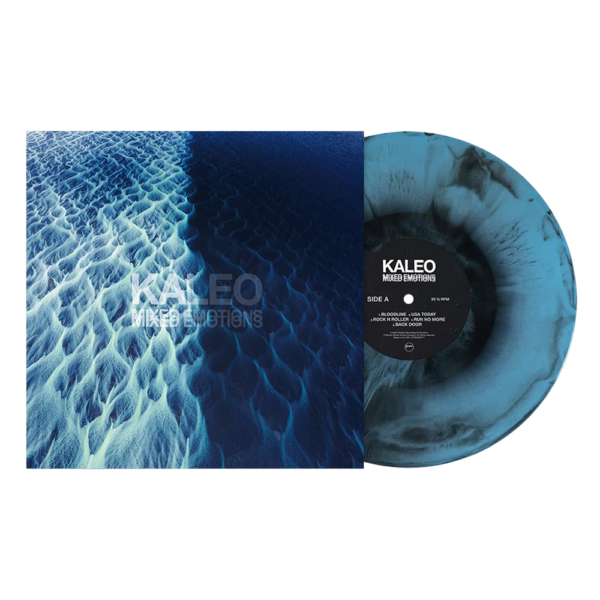 KALEO – MIXED EMOTIONS blue and black opaque marble vinyl LP