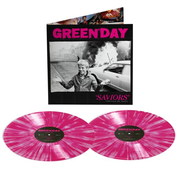 GREEN DAY – SAVIORS (EDITION DE LUXE) hot pink white splatter vinyl LP2