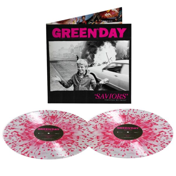 GREEN DAY – SAVIORS (EDITION DE LUXE) clear with hot pink splatter vinyl LP2