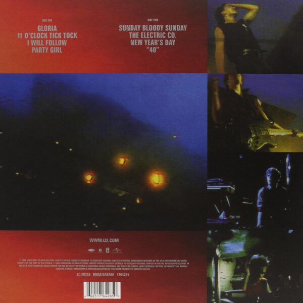 U2 – UNDER A BLOOD RED SKY: LIVE LP