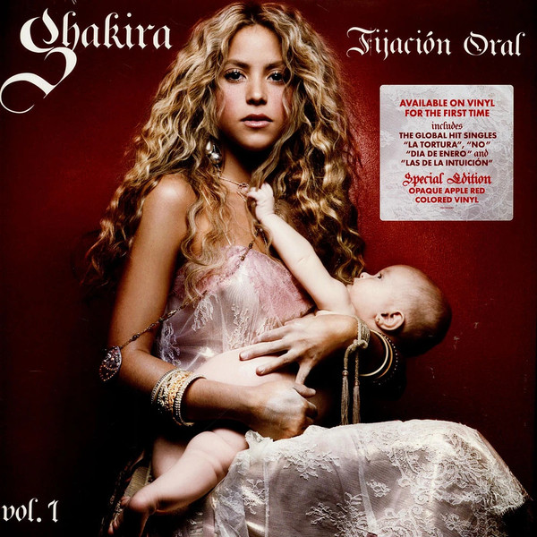 SHAKIRA – FIJACION ORAL VOL. 1 opaque apple red vinyl LP